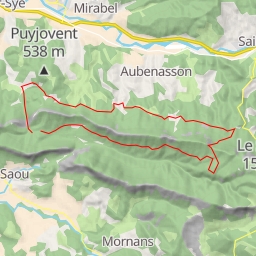 thumbnail for  Tour de la crête N du synclinal de Saoû