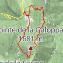 thumbnail for Pointe de la Galoppaz Montée par la face W, retour par la face SE et le Col de Combe Servenne