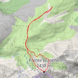 thumbnail for Pointe Blanche Passage Nord depuis le Col de Balafrasse