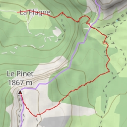 thumbnail for Sommet du Pinet ou le Truc Par le col de l'Alpette (été/hiver)