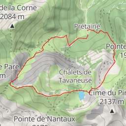 thumbnail for Roc de Tavaneuse Boucle par Savolaire et le lac de Tavaneuse depuis Prétairié