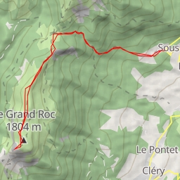 thumbnail for Grand Roc Mont d'Orisan et Grand Roc depuis Sous le Col de Tamié