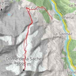 thumbnail for Dôme de la Sache Voie normale par le refuge de Turia