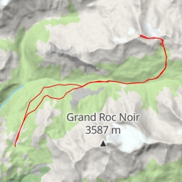 thumbnail for Pointe de la Sana Versant SE - depuis le Refuge de la Femma