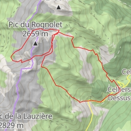 thumbnail for Pic du Rognolet Lac Le Lay >> col des Paris St Jacques >> col S de Montartier
