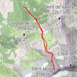 thumbnail for Dents du Midi - La Forteresse Couloir NNW