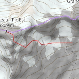 thumbnail for Le Râteau - Sommet E Versant SE (depuis le Promontoire)