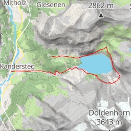 thumbnail for Kandersteg - Oeschinensee tour du lac par la vire de l'Untere Fründschnuer