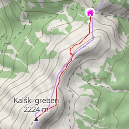 thumbnail for Kalški greben Arête NE