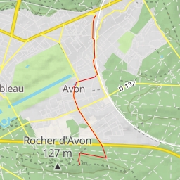 thumbnail for Rocher d'Avon Accès pédestre