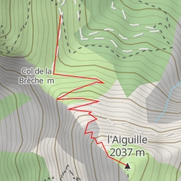 thumbnail for L'Aiguille depuis Cordéac, par le col de la Brèche et l'arête N