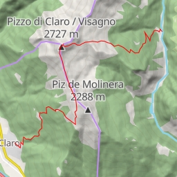 thumbnail for Pizzo di Claro / Visagno Traversée W-E, de Claro à Arvigo par la cresta di Lumino