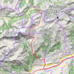 thumbnail for Poteu des Etales traversée Conthey - Gsteig