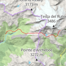 thumbnail for  Savonne-Refugio degli Angeli par le col de la Sassière et la Forcla du Bré