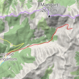 thumbnail for Kotovo sedlo par la vallée Koritnica (SW)