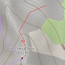 thumbnail for Cheval Noir Couloir de la peau