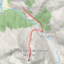 thumbnail for Grande Dent de Veisivi Face N, couloir central
