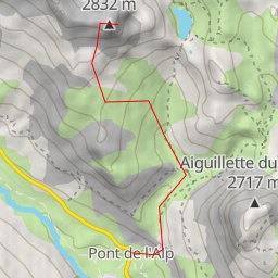 thumbnail for Roche Colombe Couloir S - depuis le Pont de l'Alpe