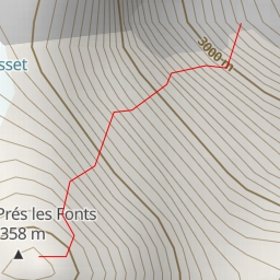 thumbnail for Pic des Prés les Fonts Face NE