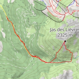 thumbnail for Jas des Lievres, Face sud