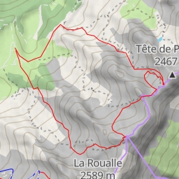 thumbnail for Tête Pelouse, combe du Grand Crêt en A/R
