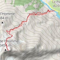 thumbnail for Bec de l'Homme, Face Nord