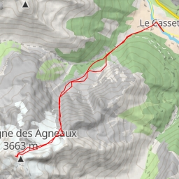 thumbnail for Montagne des Agneaux (Calotte), Boucle par le couloir Davin