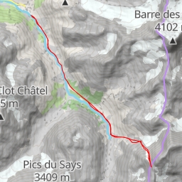 thumbnail for Ailefroide Occidentale, Glacier long