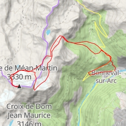 thumbnail for Signal de Méan Martin, par le Glacier des Roches