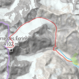 thumbnail for Dôme des Ecrins, versant N depuis le Pré de Madame Carle