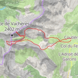 thumbnail for Crête des Vachères, Couloir S du sommet E