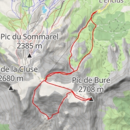 thumbnail for Pic de Bure, circuit des trois combes