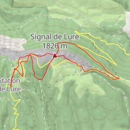 thumbnail for Sommet de Lure (Montagne de Lure), couloir Nord en boucle