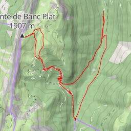 thumbnail for Pointe de Banc Plat, combe d'Ire