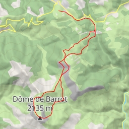 thumbnail for Dôme du Barrot, Boucle par Tête du Pra