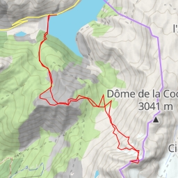 thumbnail for Cimes de la Cochette, Couloir NNW par les Aiguillettes de Vaujany