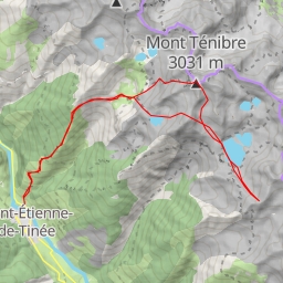 thumbnail for Mont Ténibre, Versant SW par le lac Pétrus