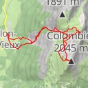 thumbnail for Mont Colombier, Face N par la Combe du Cheval en boucle