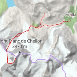 thumbnail for Mont Blanc de Cheilon, Versant ouest