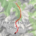 thumbnail for Tête de l'Estrop, versant Nord