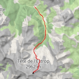 thumbnail for Tête de l'Estrop, versant Nord