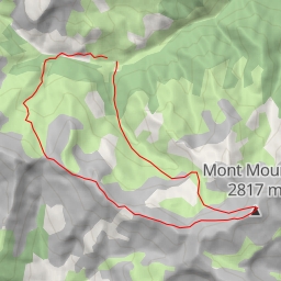 thumbnail for Mont Mounier, Par la crête de la Montagne de l'Alp
