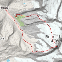 thumbnail for Rimpfischhorn, Depuis Taschhutte retour par le Lanfluegletscher