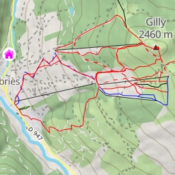 thumbnail for Le Gilly, combe Nord en boucle