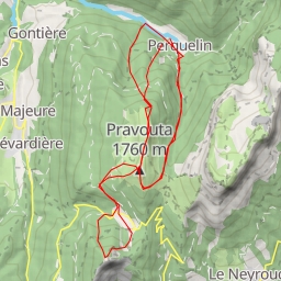 thumbnail for Pravouta (Dôme d'Arguille), Combe SW, depuis Perquelin