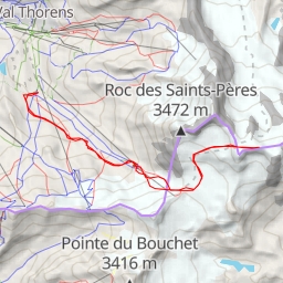 thumbnail for Col de Thorens, Par les pistes...