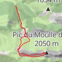 thumbnail for Pic de Moulle de Jaout, Par le Col de l'Alène