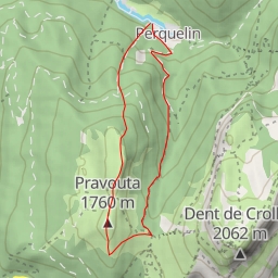 thumbnail for Roc d'Arguille, Combe du Giclard en boucle depuis Perquelin