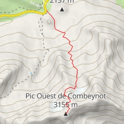 thumbnail for Pic Ouest du Combeynot, Face Nord
