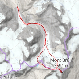 thumbnail for Mont Brulé (ou Braoulé), face N centrale